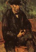 Paul Cezanne Portrati du jardinier Vallier Sweden oil painting artist